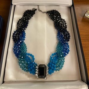 RARE Vintage Swarovski Crystal Ombre Hombre Choker Necklace Fortunoff